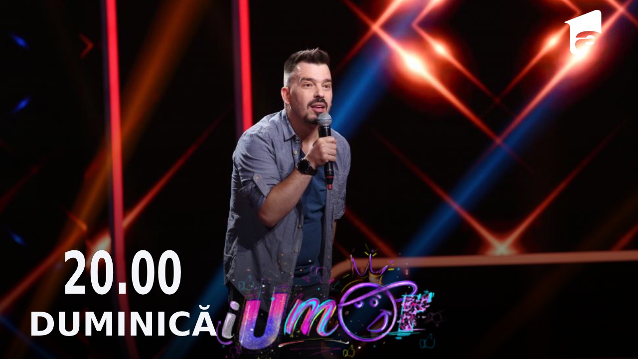 iUmor Sezonul 13, 2 octombrie 2022. Andrei Garici a adus voia bună cu numărul său de stand-up