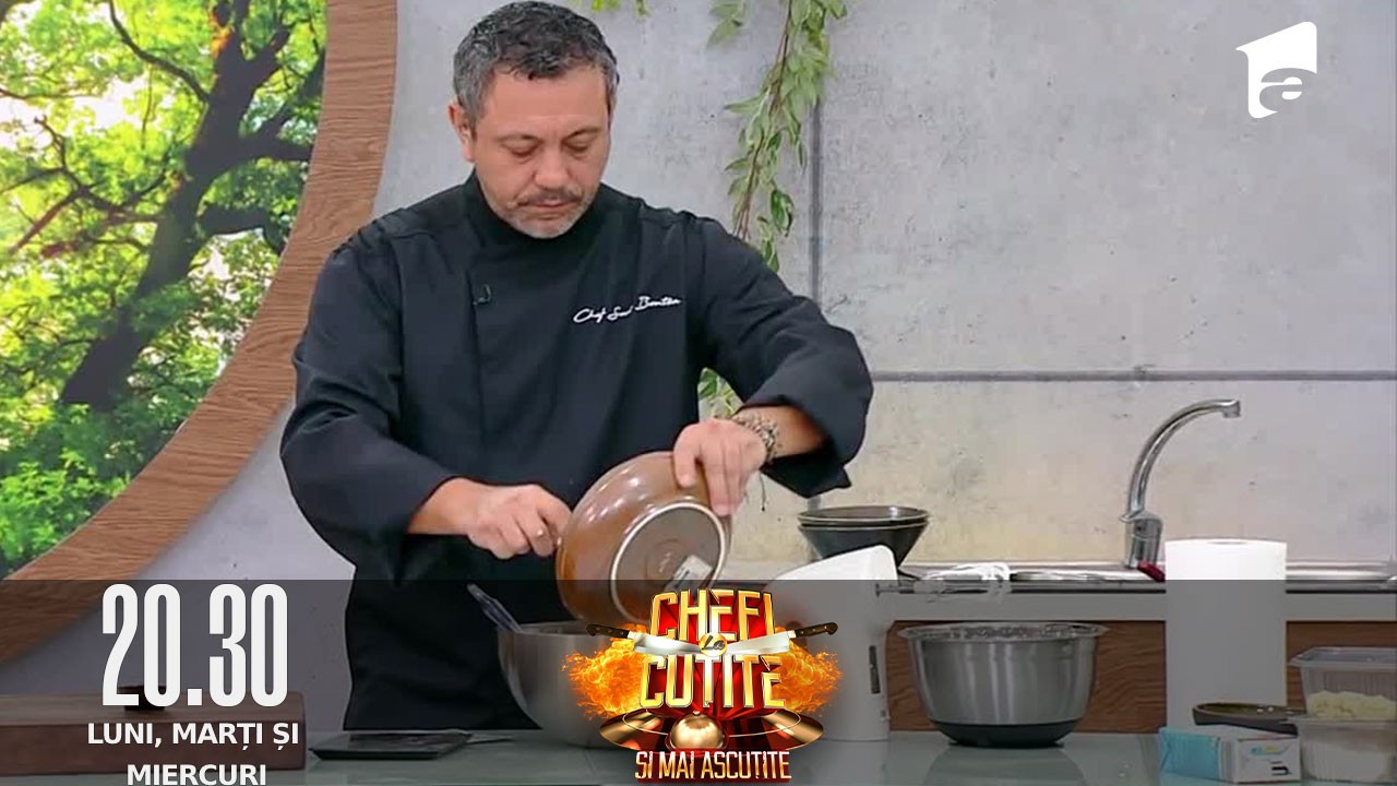 Chefi la Cuțite, sezonul 10, 4 octombrie 2022. Chef Sorin Bontea gătește cheesecake reinterpretat by Bontea