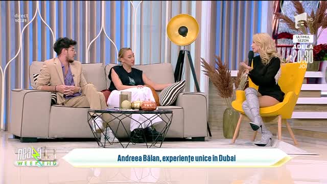 Neatza de Weekend, 9 octombrie 2022. Andreea Bălan, de 10 ani la masa juriului Te cunosc de Undeva