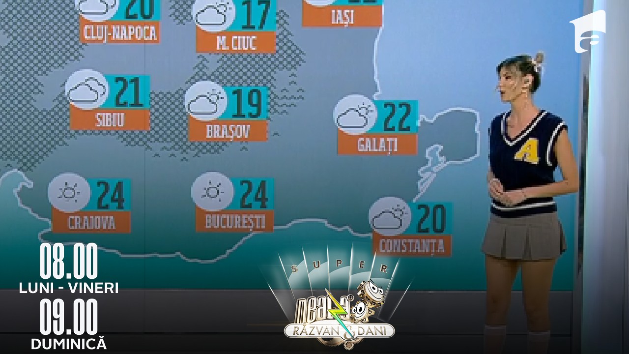 Super Neatza, 24 octombrie 2022. Prognoza meteo cu Ramona Olaru: vreme bună în cea mai mare parte a țării