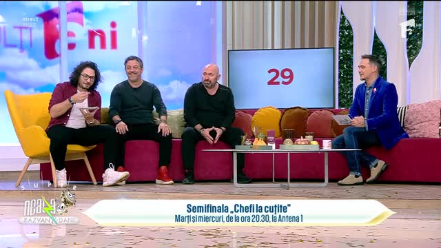 Super Neatza, 29 noiembrie 2022. Florin Dumitrescu, Sorin Bontea și Cătălin Scărlătescu, totul despre finala "Chefi la cuțite"
