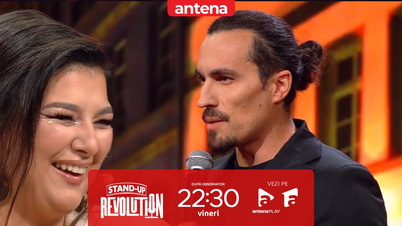 Stand-up Revolution | Sezonul 2, 2 decembrie 2022. Mincu i-a „binedispus” pe jurați! Cum a reacționat soția sa, Maria Popovici