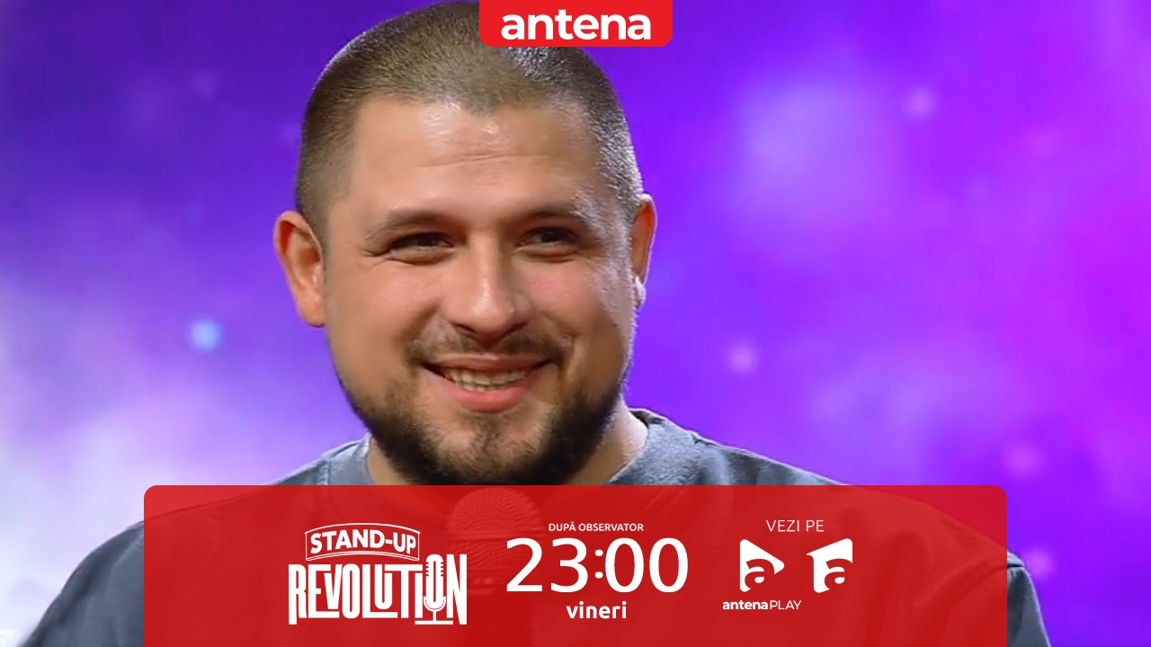 Stand-up Revolution | Sezonul 2, 9 decembrie 2022. Alex Banciu, număr bogat în autoironie și glume îndrăznețe
