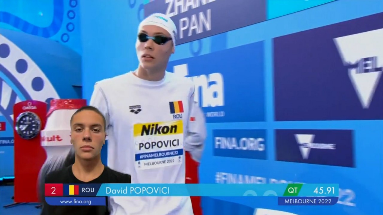David Popovici | 100m liber | Finala