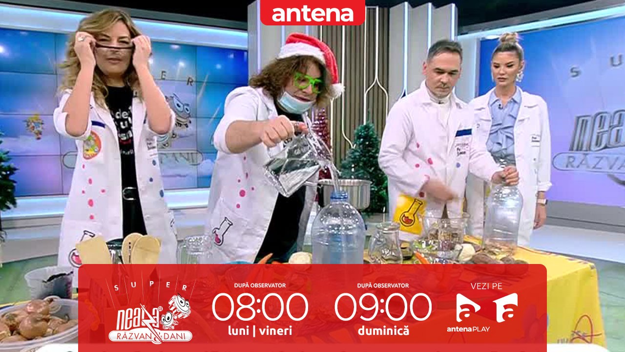 Super Neatza, 23 decembrie 2022. Profesorii Trăsniți, experiment inedit cu deșeuri menajere!