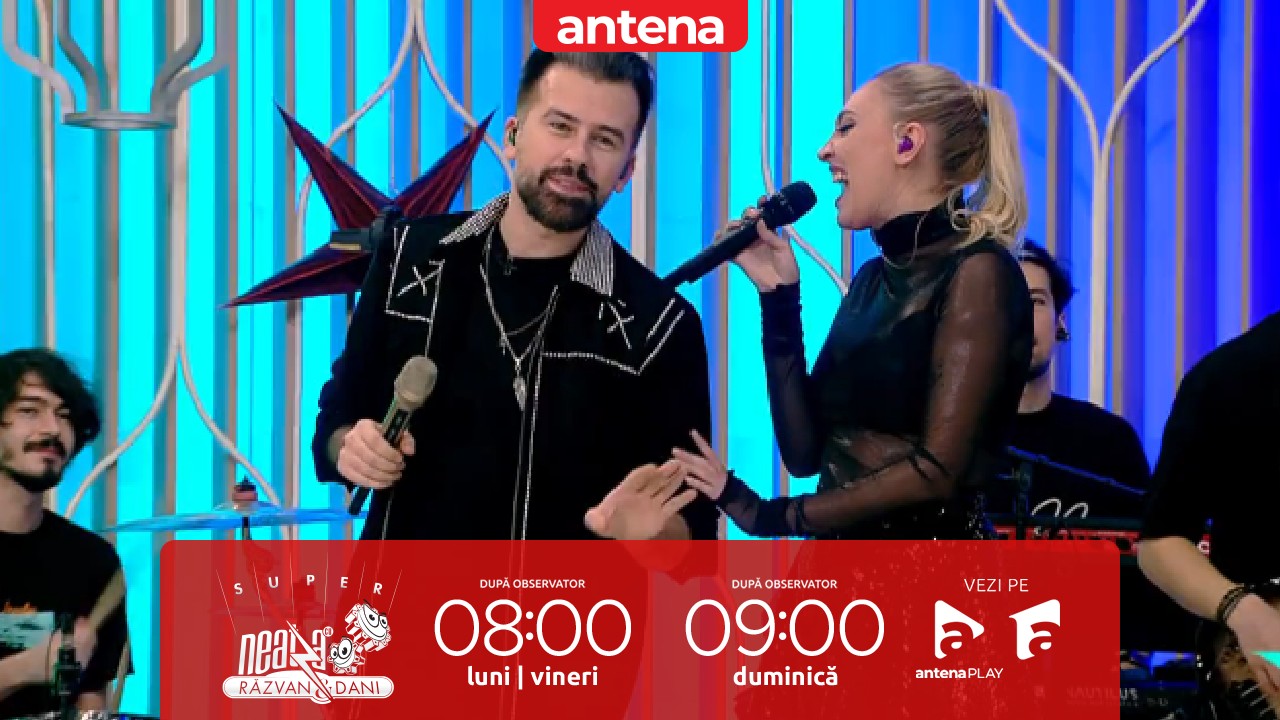 Super Neatza de Revelion, 31 decembrie 2022. Ilona Brezoianu și Florin Ristei au interpretat piesa &bdquo;You're the one that I want&rdquo;