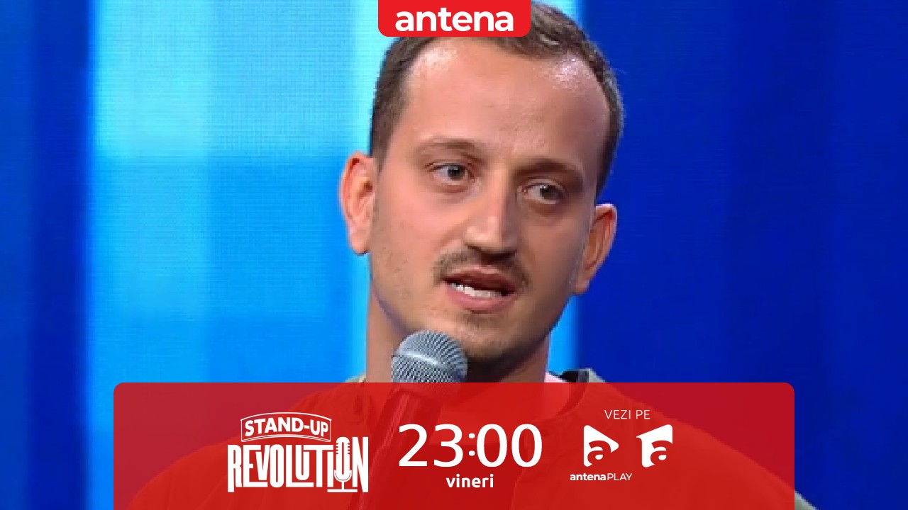 Finala Stand-Up Revolution sezonul 2, 30 decembrie 2022. Mane Voicu a urcat pe scenă și a povestit întâmplări comice din viața sa