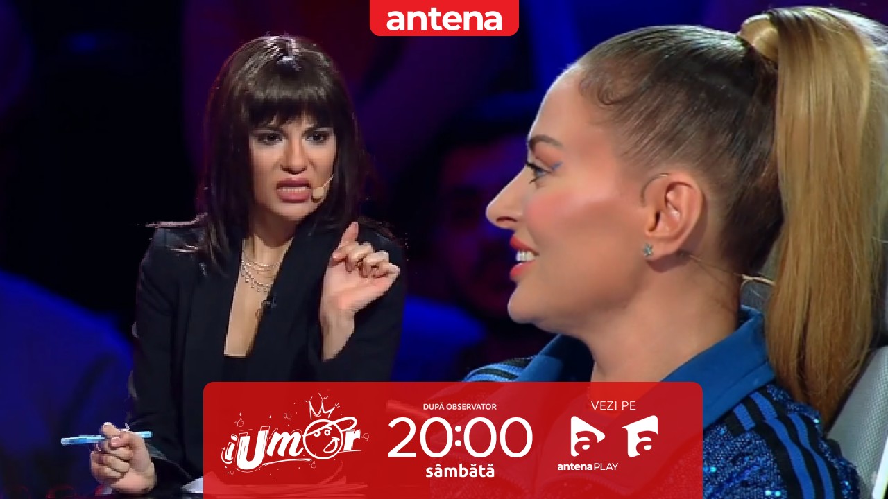 iUmor sezonul 14, 25 februarie 2023. Karla Mariah Petre, &icirc;n pielea lui Denise Rifai! I-a amuzat pe toți cu &bdquo;&icirc;ntrebările colorate&rdquo;