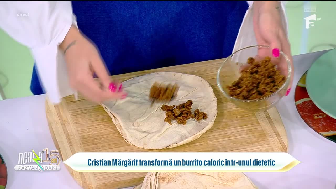 Super Neatza, 29 martie 2023. Cristian Mărgărit a transformat un burrito caloric într-unul dietetic