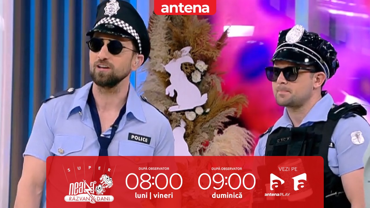 Super Neatza, 17 aprilie 2023. Polițiștii au năvălit &icirc;n platou! Dani Oțil și Robert Tudor &icirc;i arestează pe toți