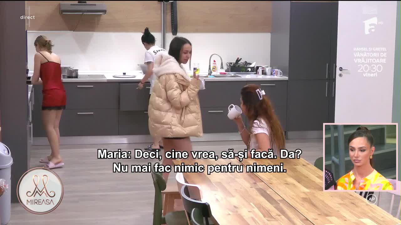 Mireasa Sezonul 7, 19 aprilie 2023. Curățenia din casa fetelor, subiect de discuție