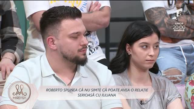Mireasa Sezonul 7, 20 aprilie 2023. Mesajul transmis de Roberto pe AntenaPLAY a pus-o pe Iuliana pe g&acirc;nduri