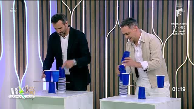 Super Neatza, 22 mai 2023. Jocul &rdquo;Turnul paharelor&rdquo;. Cine a c&acirc;știgat