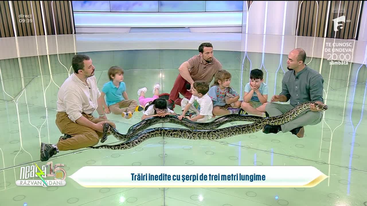 Super Neatza, 7 iunie 2023. Copiii, trăiri inedite cu șerpi de trei metri lungime