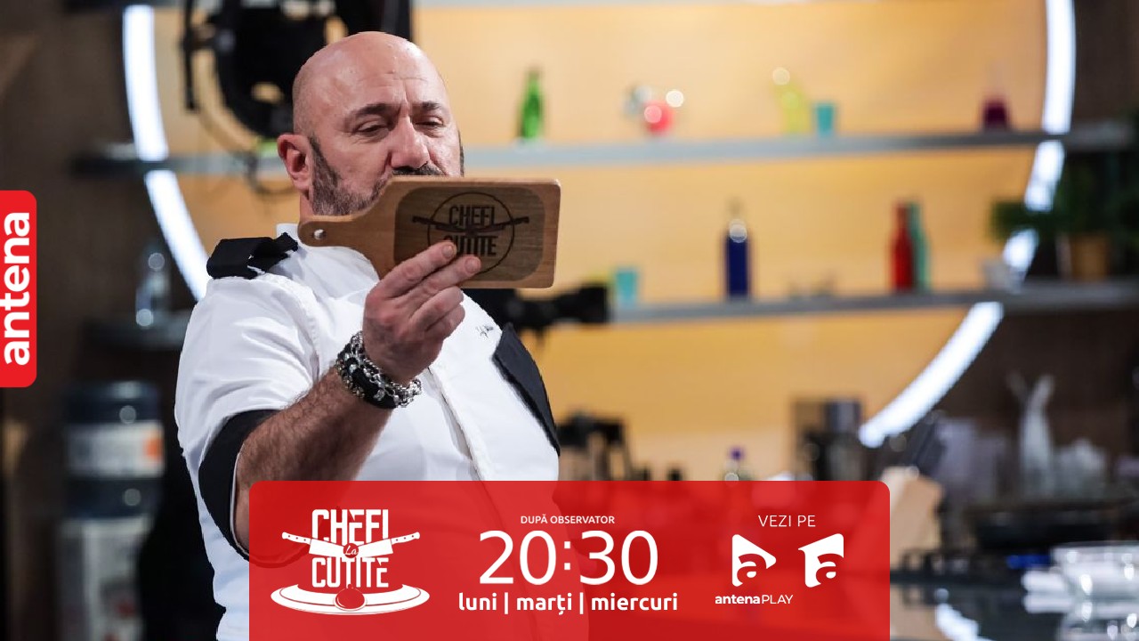Chefi la cuțite | Sezonul 11, 14 iunie 2023. Chef Cătălin Scărlătescu a pus la bătaie ultima amuletă năucitoare! Ce au fost nevoiți să facă Bontea și Dumitrescu