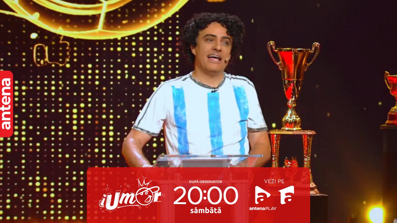 iRoast, 12 octombrie 2023. Diego Maradona, impersonat de Angel Popescu: &rdquo;Rom&acirc;nia joacă at&acirc;t de prost, &icirc;nc&acirc;t joacă pe minus&rdquo;