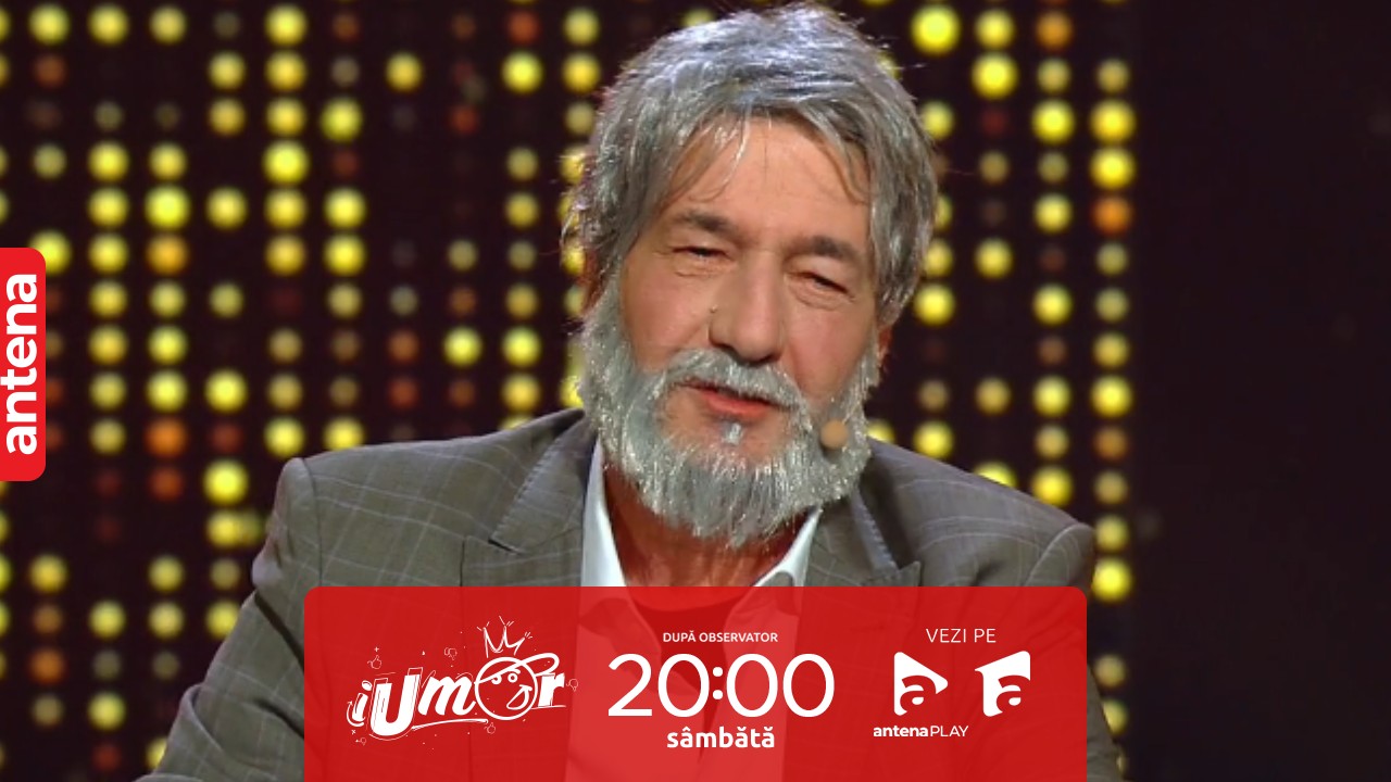 iRoast, 12 octombrie 2023. Radu Pietreanu l-a interpretat pe Adrian Păunescu, st&acirc;rnind ropote de aplauze: &bdquo;Te salut, tineret, &icirc;n adidași&rdquo;