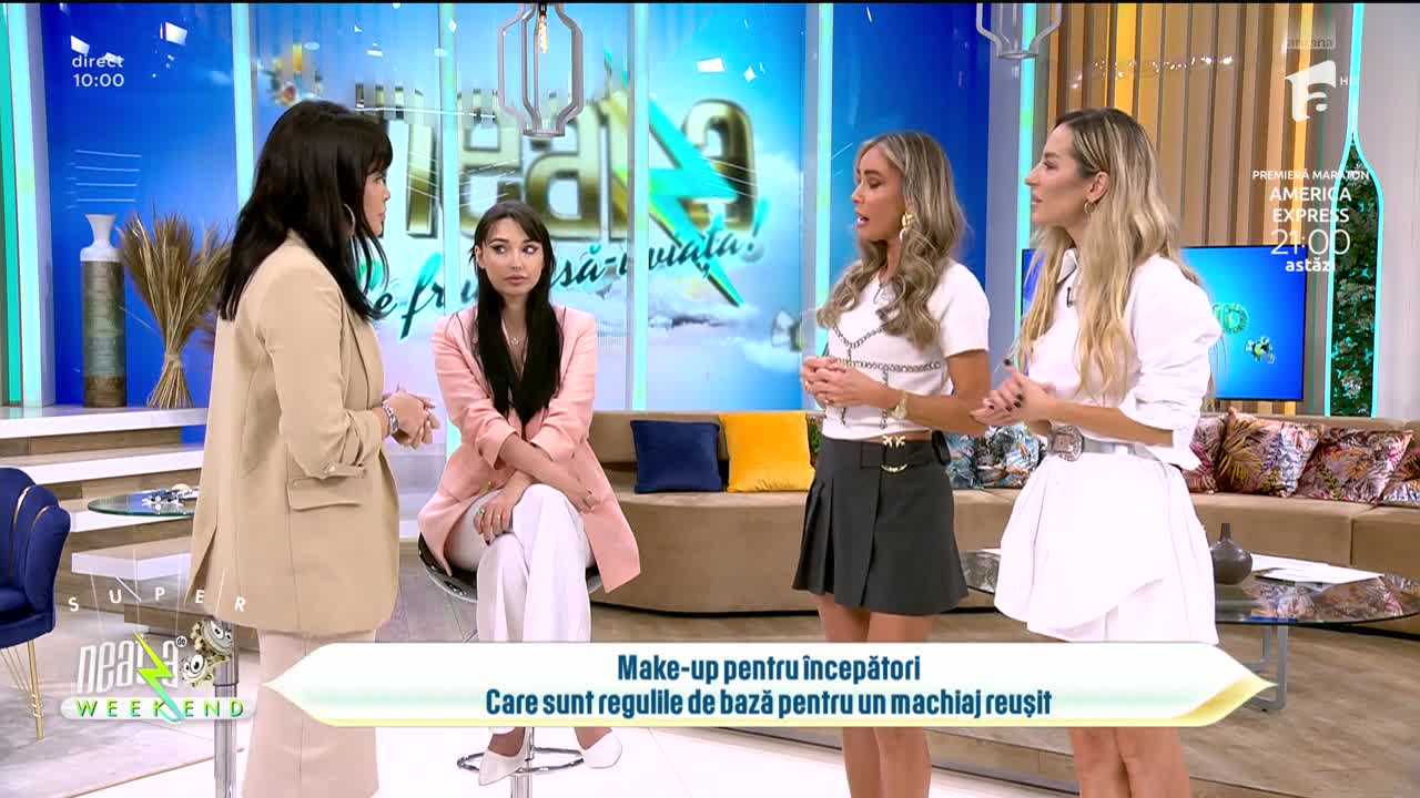 Neatza de Weekend, 22 octombrie 2023. Makeup pentru &icirc;ncepători! Care sunt pașii