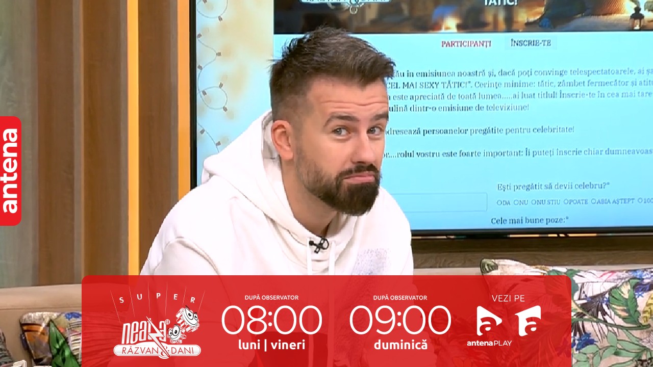 Super Neatza, 2 noiembrie 2023. Concursul Cel mai sexy tătic! Andrei Adrian Bețea, candidatul zilei