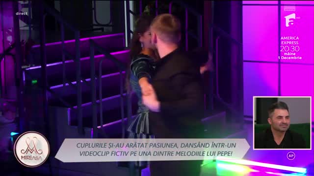 Mireasa sezonul 8, 30 noiembrie 2023. Concurenții au dansat pe o melodie a lui Pepe! Cine a câștigat task-ul