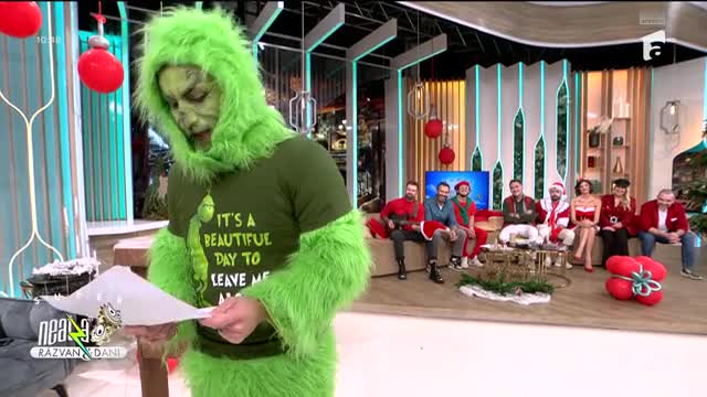 Super Neatza, 25 decembrie 2022. Grinch i-a luat la roast pe matinali! Cine este &icirc;n spatele personajului