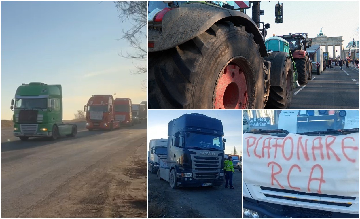 Protest Masiv Al Transportatorilor şi Fermierilor Români. Vor Circula ...