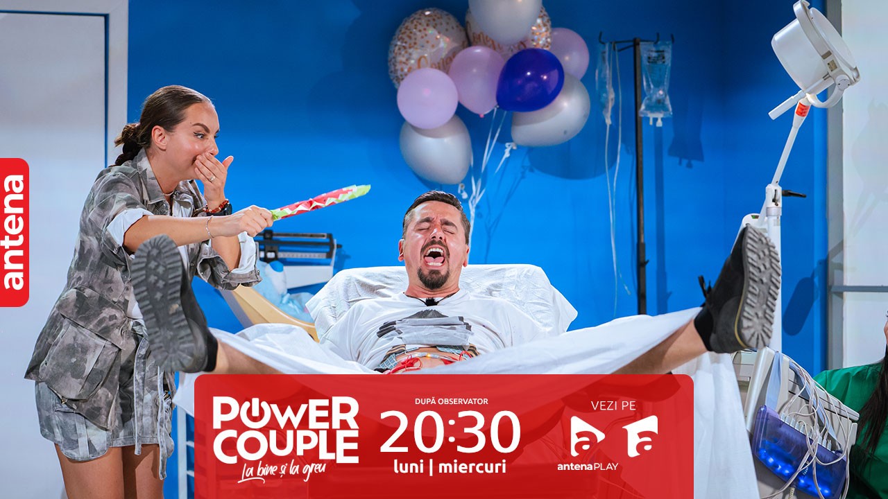 Power Couple România, 6 februarie 2024. Proba nașterii. Ce a făcut Cosmin Natanticu pe masa de operație