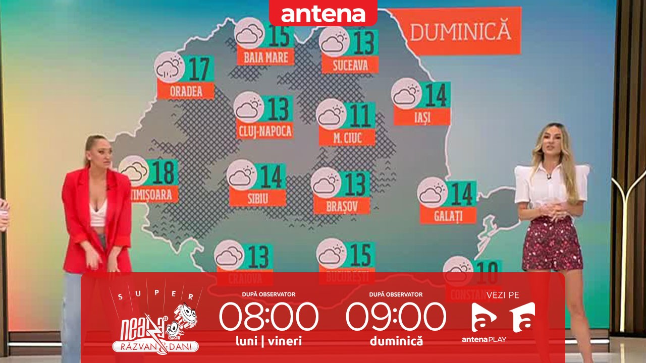 Neatza de Weekend, 10 martie 2024. Prognoza meteo cu Flavia Mihășan: Vreme caldă, cu maxime de până la 17-18 grade