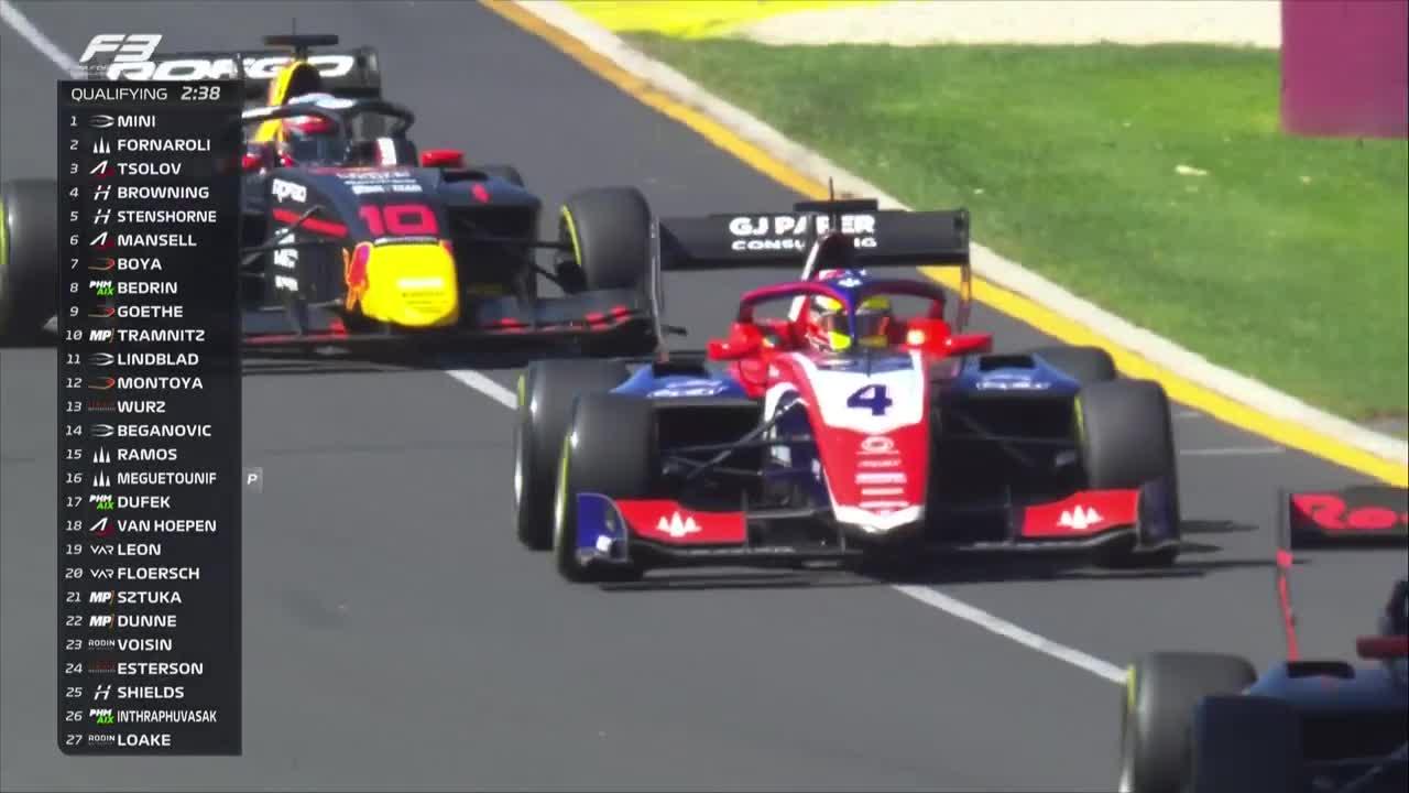 Calificări | Formula 3: Marele Premiu al Australiei 2024