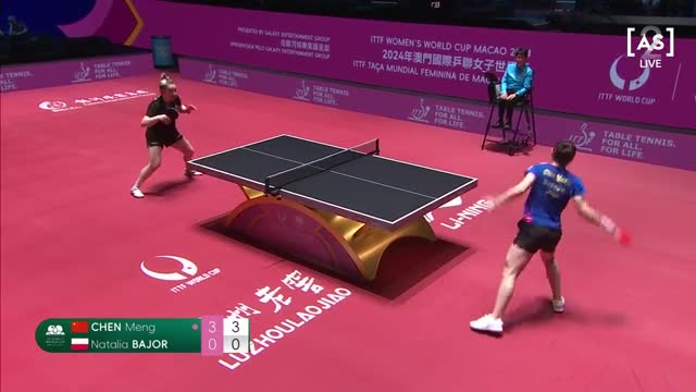 Cupa Mondiala de tenis de masa | Macao 2024: Natalia Bajor vs Chen Meng