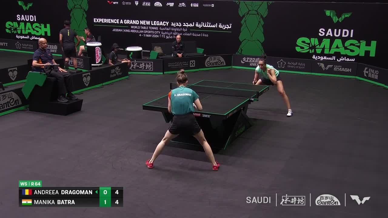 Tenis de masă | Saudi Smash 2024: Andreea Dragoman vs Manika Batra