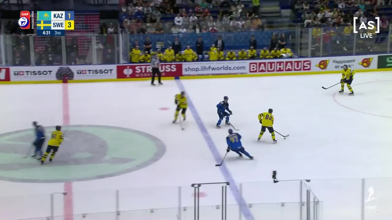 Campionatul Mondial de hochei | Cehia 2024:  Kazakhstan - Suedia 1-3 (A doua parte)