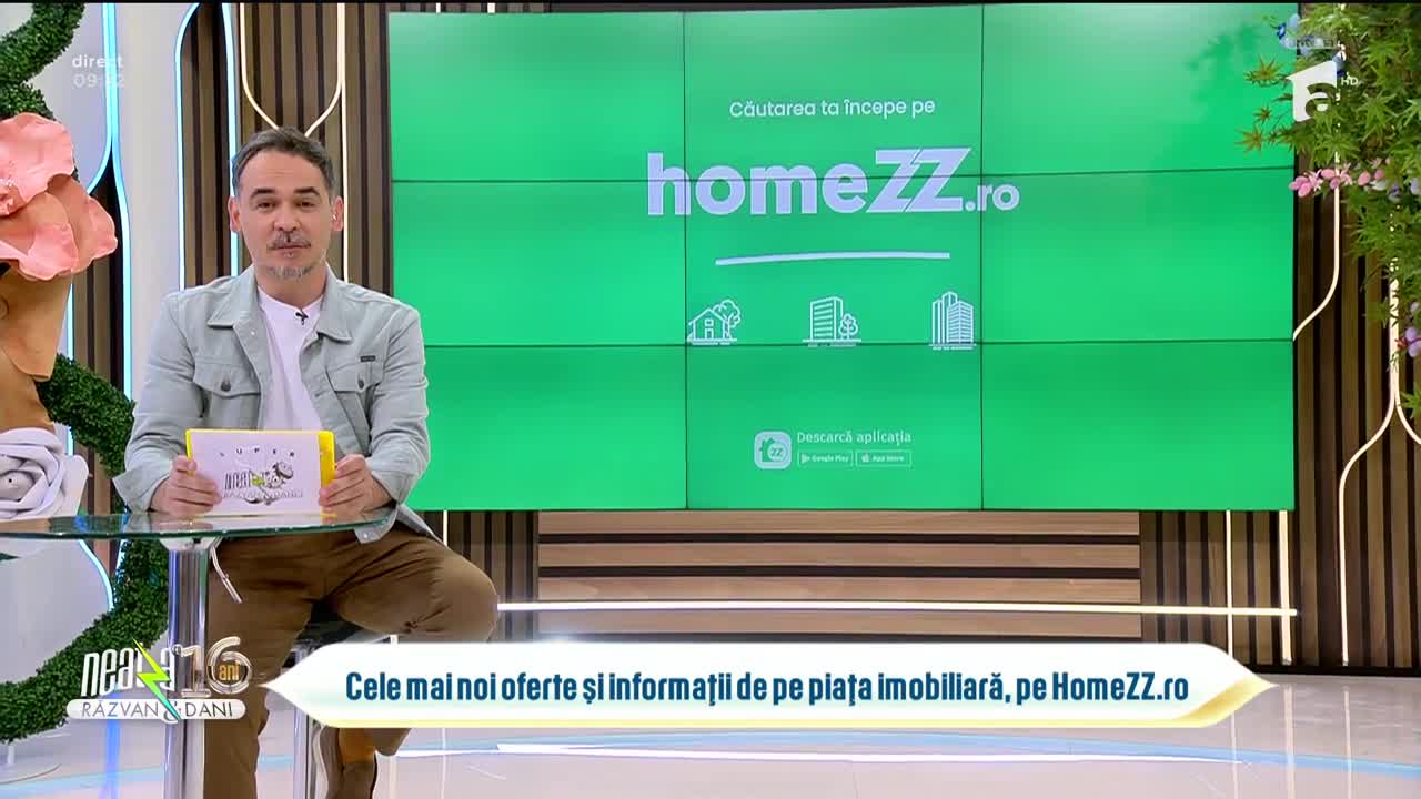Super Neatza, 21 mai 2024. HomeZZ.ro: Cele mai noi oferte și informații de pe piața imobiliară