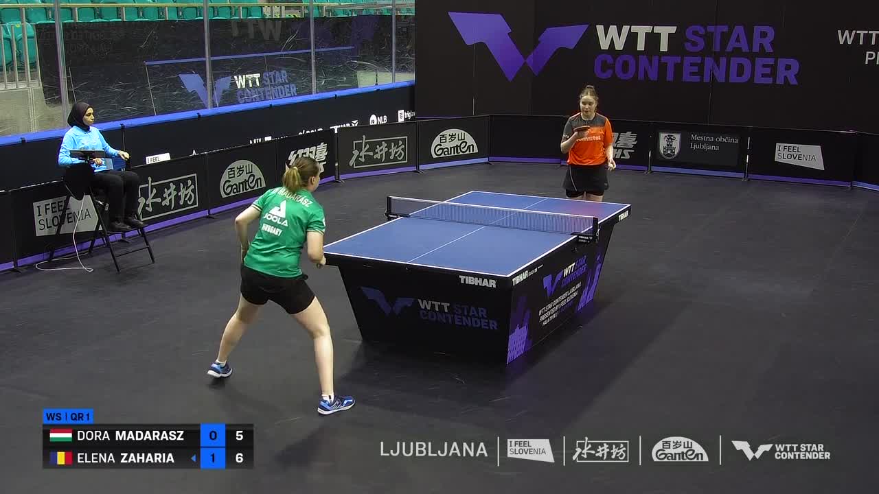 Tenis de masa | WTT Star Contender Ljubljana 2024: Dora Madarasz vs. Elena Zaharia