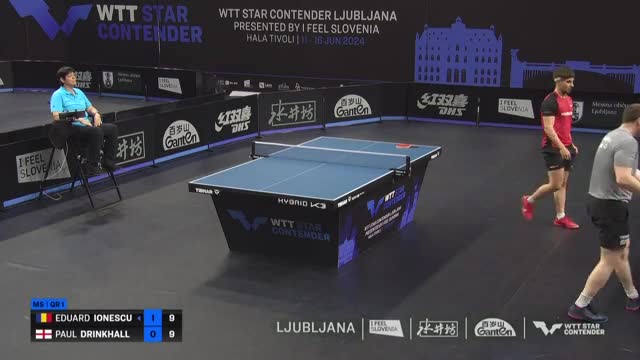 Tenis de masa | WTT Star Contender Ljubljana 2024: Eduard Ionescu vs Paul Drinkhall