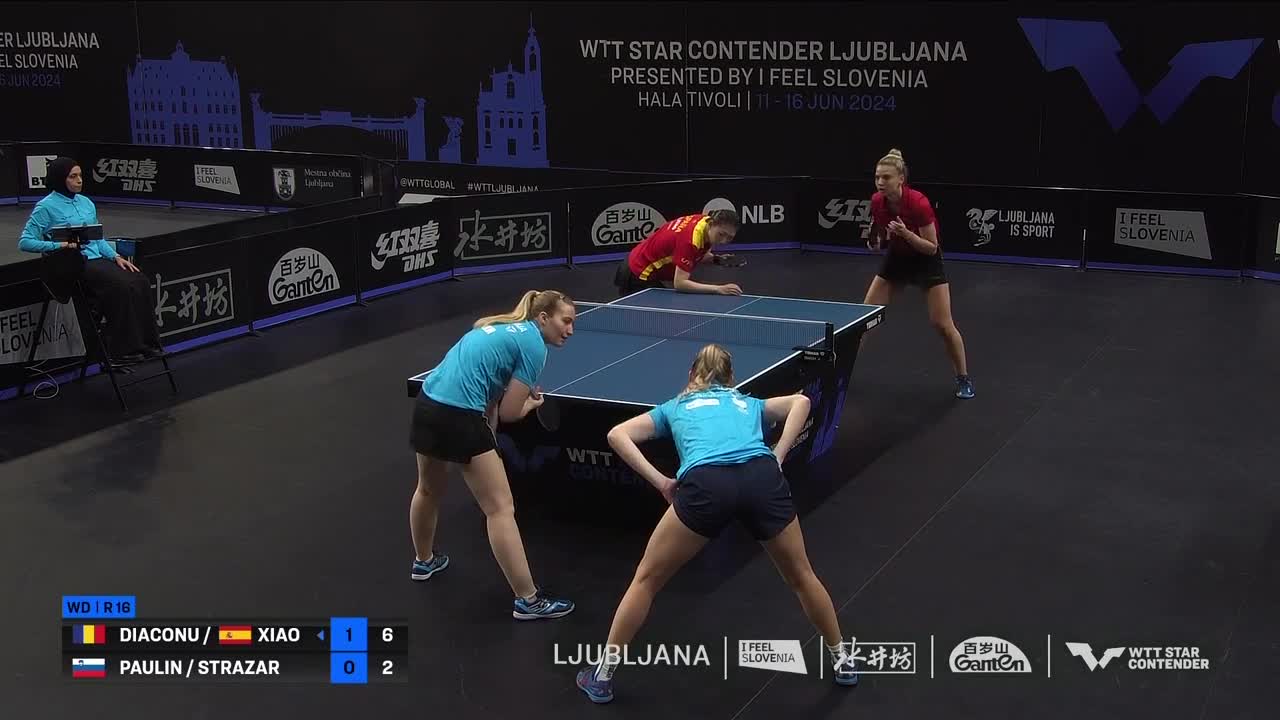 Tenis de masa | WTT Star Contender Ljubljana 2024: Diaconu / Xiao vs Paulin / Strazar