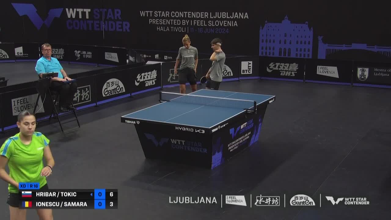 Tenis de masa | WTT Star Contender Ljubljana 2024: Hribar / Tokic vs Ionescu / Samara