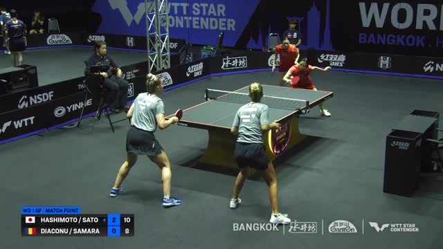 Tenis de masă | WTT Star Contener Bangkok 2024: Hashimoto/Sato vs. Diaconu/Samara