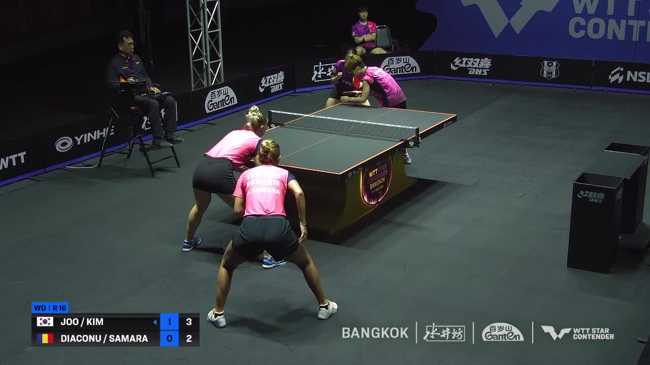 Tenis de masă | WTT Star Contener Bangkok 2024: Joo/Kim vs. Diaconu/Samara