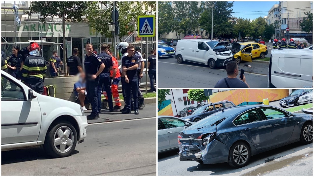 Cursă nebună pe străzile din Capitală. Şoferul beat care a provocat 4 accidente, unul după altul, a ajuns la Psihiatrie