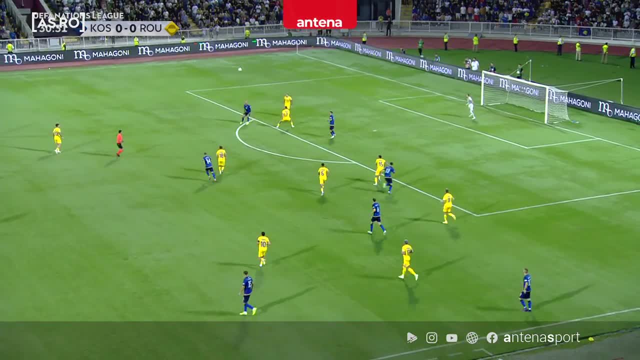 Min. 32. Ratare Rashica Kosovo - România