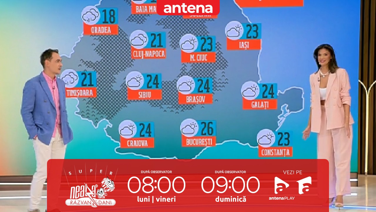 Super Neatza, 3 octombrie 2024. Prognoza meteo cu Ramona Olaru: Se încălzește în cea mai mare parte a țării