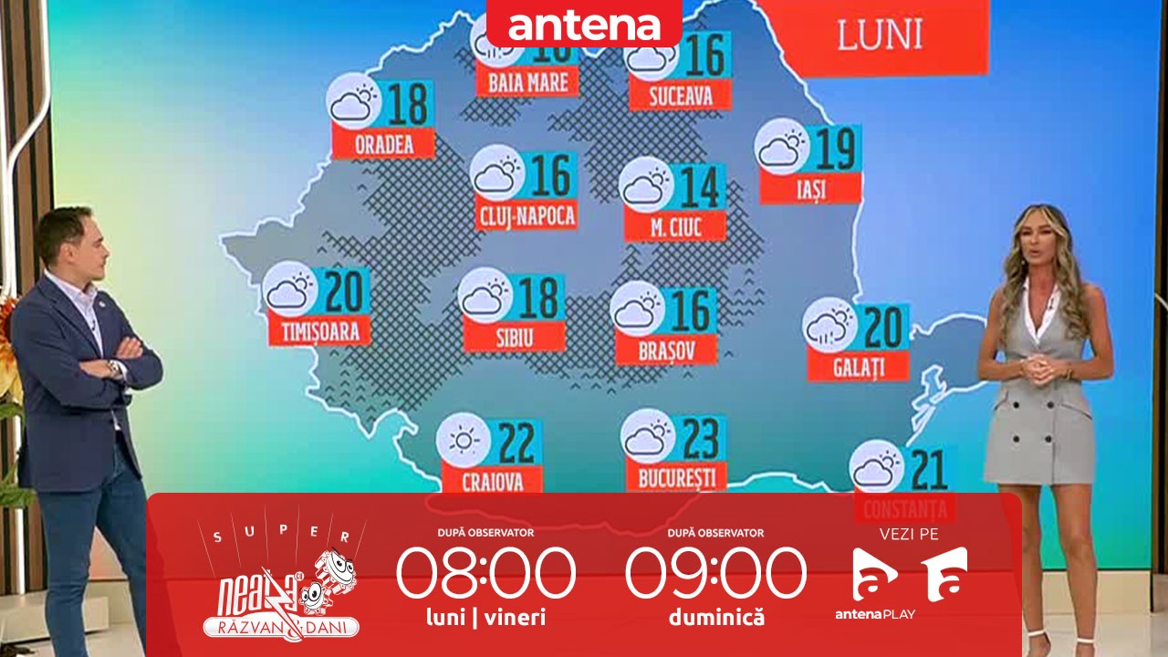 Super Neatza, 7 octombrie 2024. Prognoza meteo cu Diana Munteanu: Cer variabil, cu înnorări temporare