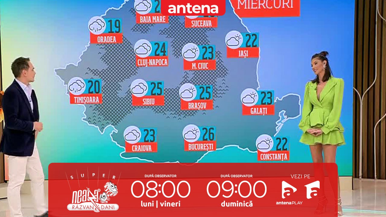 Super Neatza, 9 octombrie 2024. Prognoza meteo cu Ramona Olaru: Vreme variată, cu soare în sud şi ploi în vest