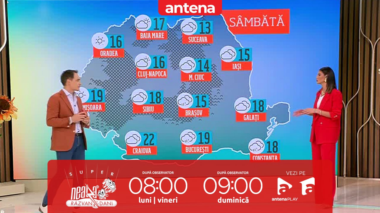 Super Neatza, 11 octombrie 2024. Prognoza meteo cu Ramona Olaru: Unde sunt anunțate ploi