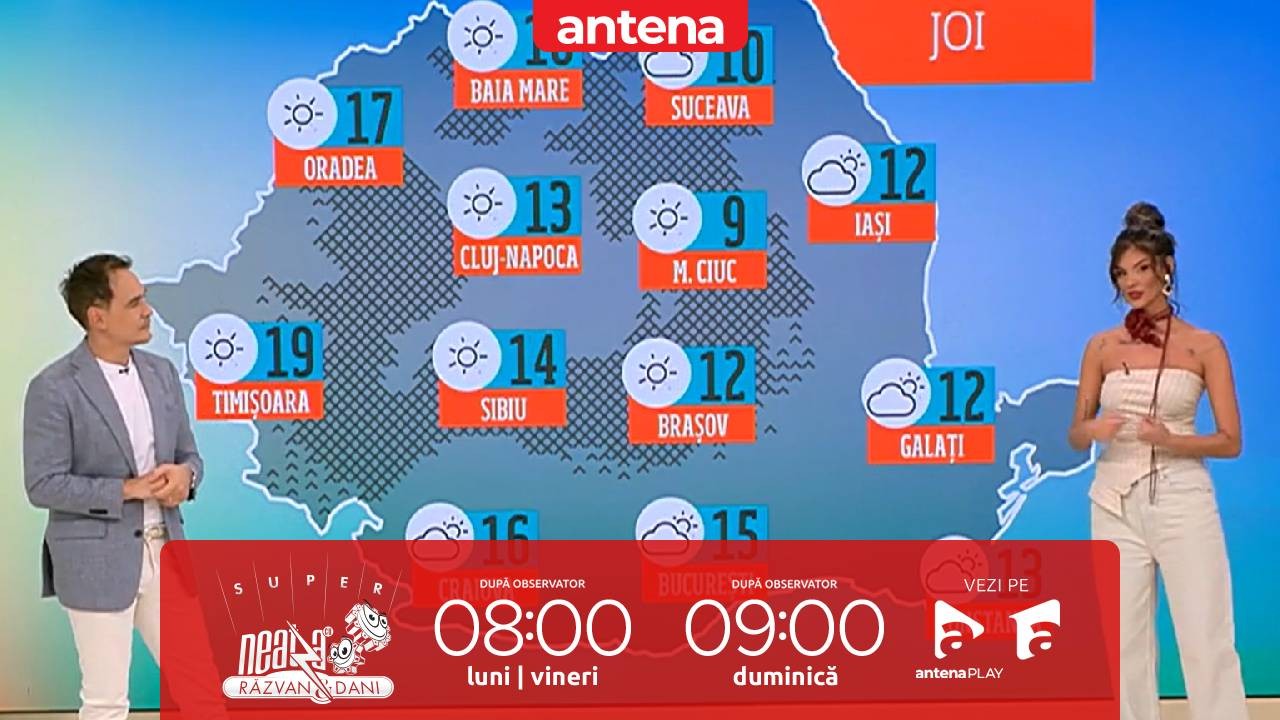 Super Neatza, 16 octombrie 2024. Prognoza meteo cu Ramona Olaru: Vremea este variată, cu temperaturi scăzute