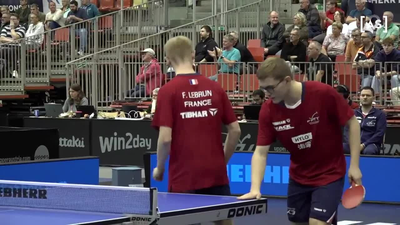 Campionatul European Individual de tenis de masă | Linz 2024: Ovidiu Ionescu/Alvaro Robles vs. Alexis Lebrun/Felix Lebrun