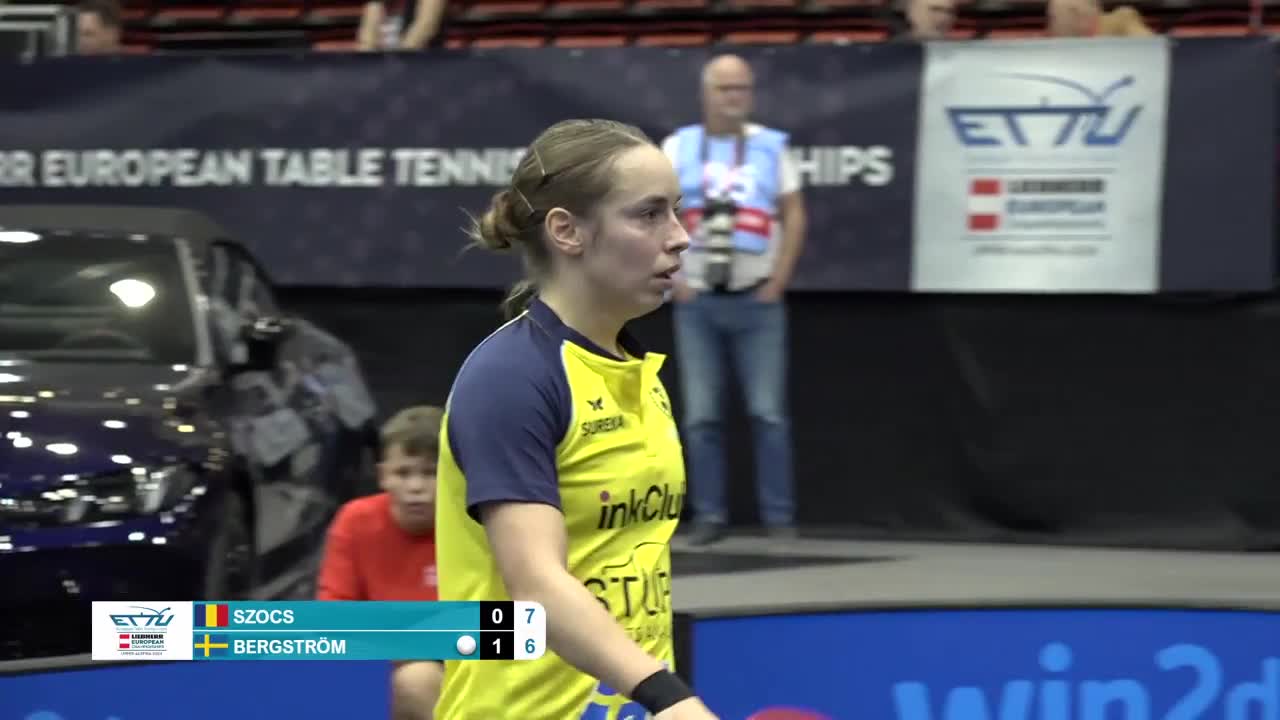 Campionatul European Individual de tenis de masă | Linz 2024: Bernadette Szocs vs. Linda Bergstrom