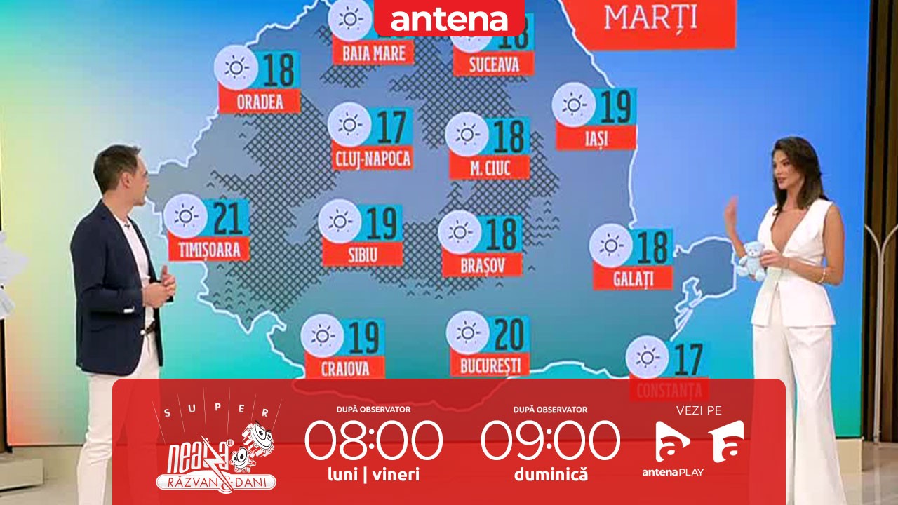 Super Neatza, 22 octombrie 2024. Prognoza meteo cu Ramona Olaru: Temperaturi peste cele specifice perioadei