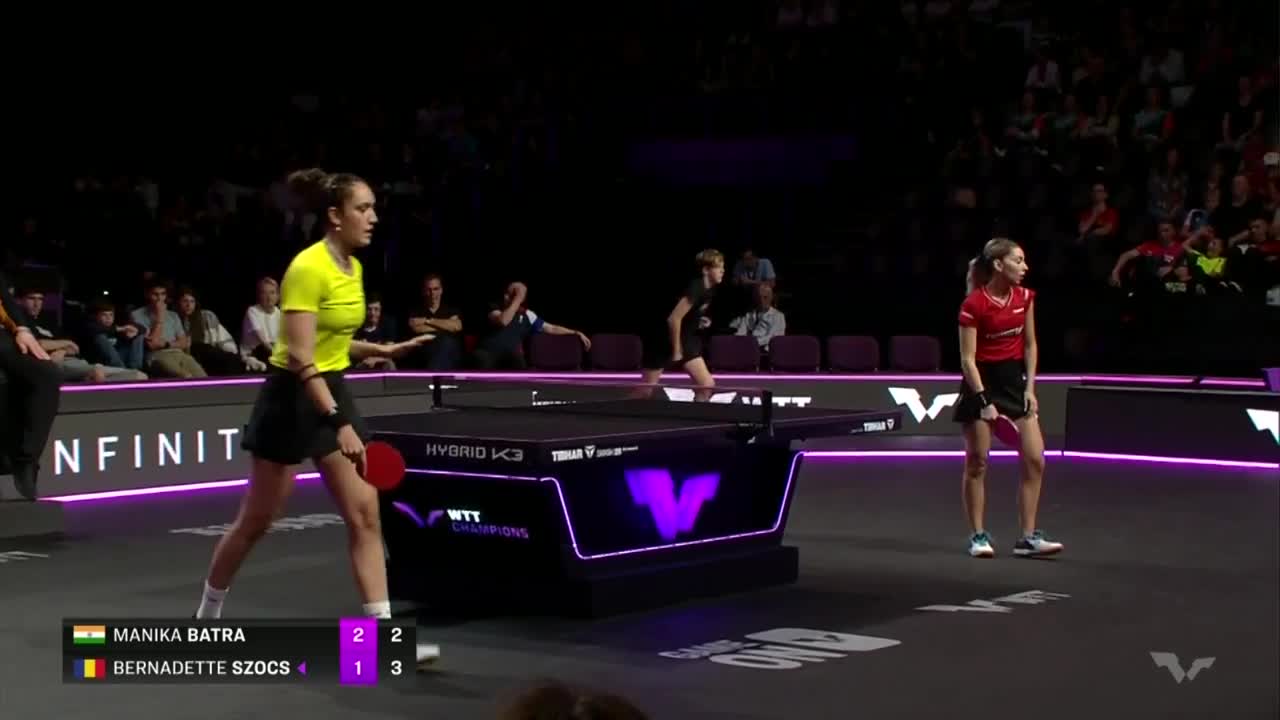 Tenis de masă | WTT Champions Montpellier 2024: Bernadette Szocs vs. Manika Batra